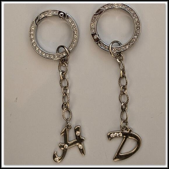 HARLEY DAVIDSON MOTORCYCLES Dangling Rhinestone HD Boot Charm Biker Jewelry - Picture 1 of 2